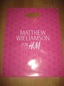 Plastiktüte Tüte Matthew Williamson x H&M rosa - Bild 1 von 1