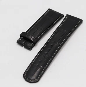 Genuine A. Lange & Sohne Watch Strap , 20 mm Black Leather Band - Picture 1 of 5