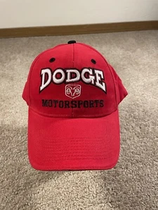 Vintage Dodge Motorsports Red Hat Official Dodge Product Mopar 90s Performance - Picture 1 of 10