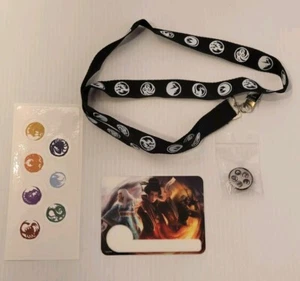 Conjunto de Mercancía Promocional de Eventos L5R Leyenda de los Cinco Anillos Cordón Insignia Prendedor Pegatinas - Imagen 1 de 2