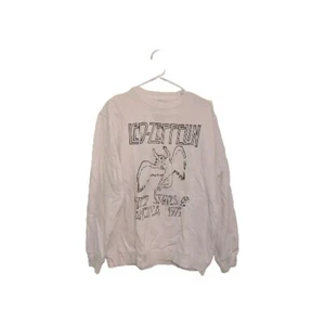 Led Zeppelin Women's Sweatshirt White Size M United States Of America 1977. S - Picture 1 of 5