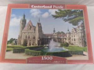 CASTORLAND- MOSZNA CASTLE, POLAND 1500 PIECE PUZZLE SET (SEALED) - Picture 1 of 5