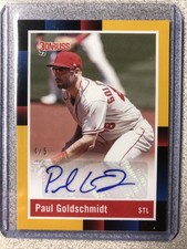 Paul Goldschmidt 2022 Donruss GOLD Auto Autograph 1988 Retro Signature 4/5 SSP