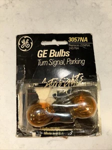 (2) New GE 3057NA Miniature Lamp Bulb Amber.  12 volt. Made In USA - Picture 1 of 3