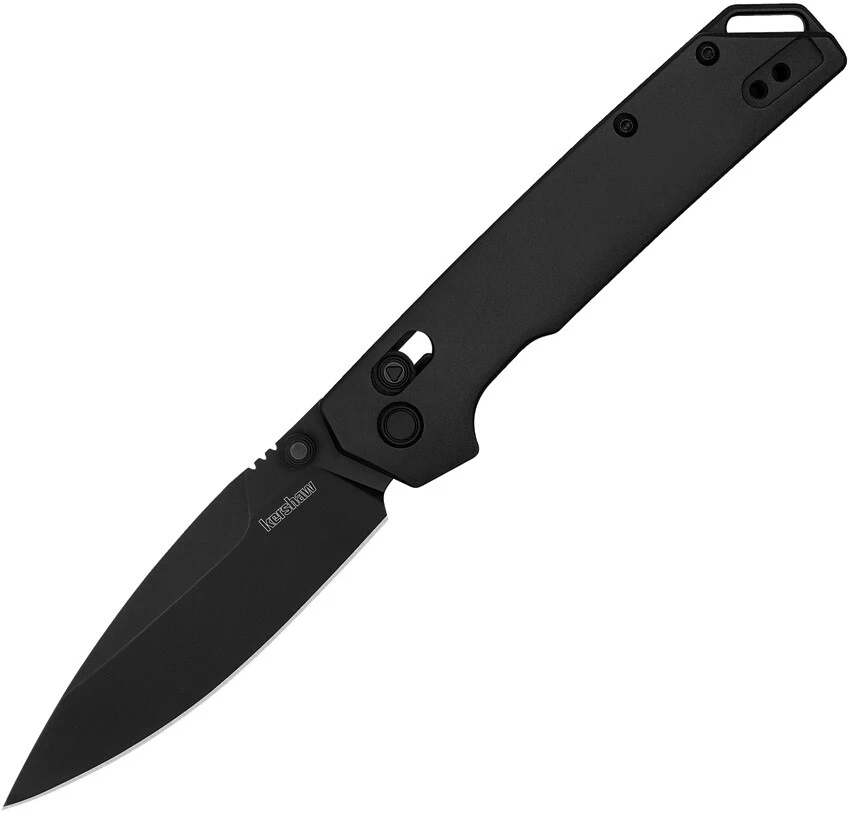 Kershaw 2038BLK Iridium 3.40" Folding Spear Point Plain Satin/Stonewashed D2