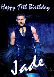 PERSONALISIERTE GRUSSKARTE CHANNING TATUM GEBURTSTAG JEDER ANLASS - Bild 1 von 1
