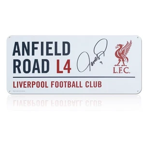Fernando Torres Signed Liverpool Street Sign - Picture 1 of 4