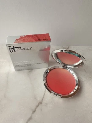 It Cosmetics CC+ Ombre Radiance Blush Coral Flush ~ Hard To Find ~ New In Box - Image 1 of 4