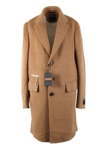 ZEGNA Jerseywear Camel Coat Size 54 / 44R U.S. Jacket New With Tags - Picture 1 of 12