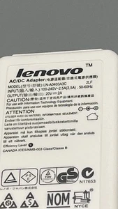 Lenovo 20V 2A 40W 5.5 * 2.5mm LN-A0403A3C 36001672 Laptop ac Adapter for Lenovo - Picture 1 of 2