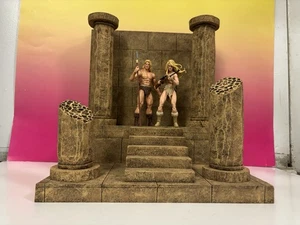 Figura de acción fotografía diorama de pared ruina pilar piedra bronceada escala 1:12 - Imagen 1 de 6
