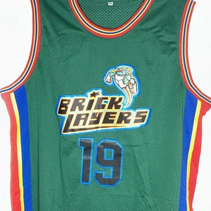 Camiseta deportiva de baloncesto verde Rock N Jock #19 Aaliyah capas de ladrillo para hombre talla 3XL MTV - Imagen 1 de 9