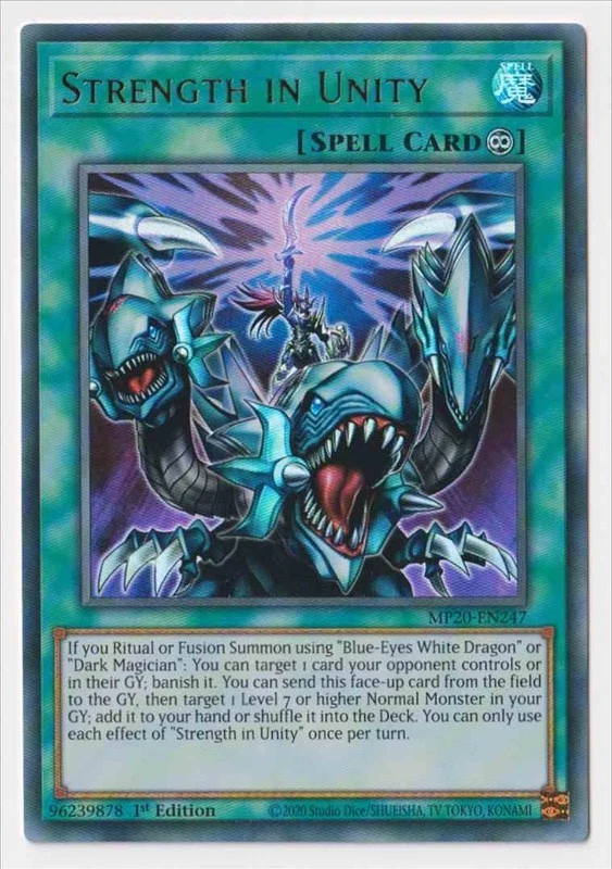 MP20-EN247 Strength In Unity Ultra Rare 1st Edition Near Mint YuGiOh TCG - Image 1 of 1