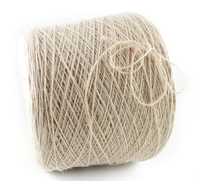110€/kg 100g CANAPA SETA 4000 Italien beige 60% Hanf 40% Seide 400 m/100g - Bild 1 von 2