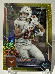 2025 Bowman Chrome U - Yellow Mini Diamond #78 Jack Endries 1st 312/350 - Picture 1 of 2