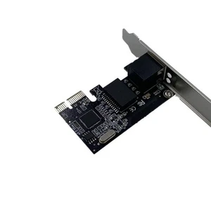 Network Card For Fast Ethernet Connections Automatic Cross Detection PCI Express - Photo 1/13