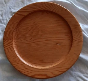 Vintage Sandbergs Nora Stad Schweden 11,5" skandinavische Holzplatte Platte - Bild 1 von 6