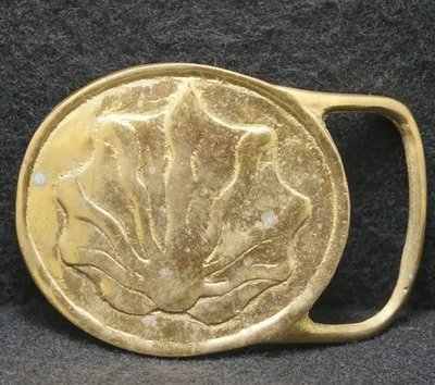 XA15121 IMPRESIONANTE HEBILLA DE CINTURÓN UNISEX VINTAGE AÑOS 70 ***CONCHA MARINA*** OBRAS DE ARTE ACUÁTICAS Foto 1 de 2