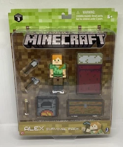 Minecraft Alex Survival Pack Mini Figuren: Serie 3 Mojang 2016 NEU LESEN ** - Bild 1 von 15