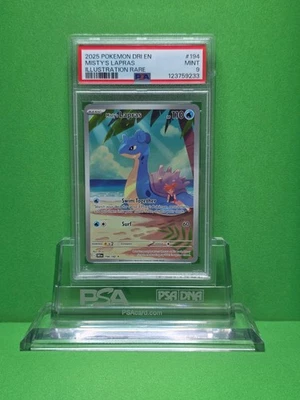 POKEMON 2025 DESTINED RIVALS MISTY'S LAPRAS ILLUSTRATION RARE 194 PSA 9 - Image 1 of 2