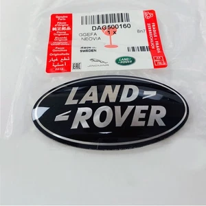 L320 RANGE ROVER SPORT GENUINE LAND ROVER GRILLE BADGE BLACK SILVER - Picture 1 of 5