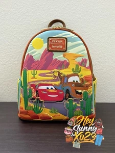 Loungefly Disney Pixar Cars Lightning McQueen and Mater Mini Backpack - Picture 1 of 5