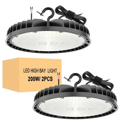 2PCS 150W UFO LED High Bay Light Warehouse Garage Shop Area Lighting AC 100-277V - Image 1 of 4