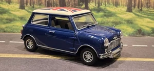 *READ* 1/18 Kyosho Morris Mini Cooper MK1 Blue Diecast - Picture 1 of 16