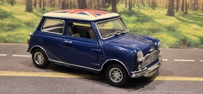 *READ* 1/18 Kyosho Morris Mini Cooper MK1 Blue Diecast - Image 1 of 4