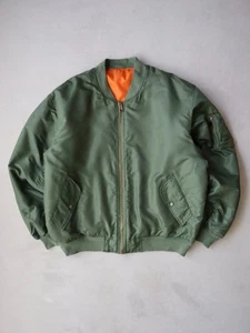 Vintage 90s MA-1 Intermediate Flyer's Aviation Bombers Jacket Size 3XL - Picture 1 of 6
