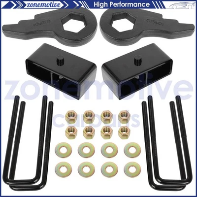 3" Front & 2" Rear Lift Kit Torsion Key For 2001-2010 V8 Chevy Silverado 2500 HD - Imagem 1 de 4