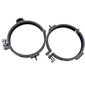 Lot of 2 CELESTRON 127EQ POWERSEEKER TELESCOPE TUBE BRACKETS BLACK THUMB - Picture 1 of 7