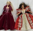 Vtg Lot/2 BARBIE 1997 Happy Holidays 2002 Holiday Celebration Christmas Dolls