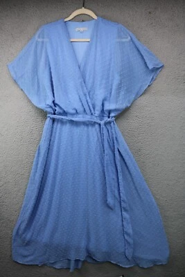 Vestido Sandra Darren Punto Suizo Gasa Transparente Fluido-16-Forrado-Hada-Cottagecore Foto 1 de 4