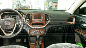 INTERIOR WOOD DASH KIT FITS JEEP COMPASS 2WD 4WD SPORT LATITUDE 2018 2019 2020 - Picture 1 of 5