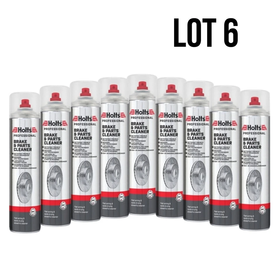 HOLTS LOT DE 6 Nettoyants Freins Ultra Puissant 600mL