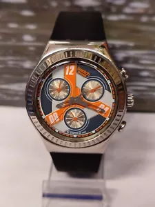 SWATCH IRONY CHRONOGRAPH QUARTZ AG-2007 SWISS MEN'S FULL WORKING VINTAGE WATCH - Picture 1 of 24