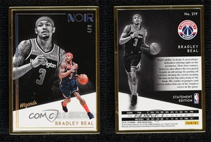 2018 Panini Noir Metal Frame Statement Edition FOTL Holo Silver /9 Bradley Beal