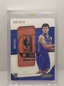 2020-21 Absolute Memorabilia Josh Green Rookie Ball Logoman #1/5 - Picture 1 of 2
