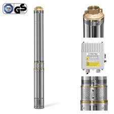 TROTEC Pompa sommersa per pozzi TDP 7500 E | Pompa da Giardino | Elletropompa