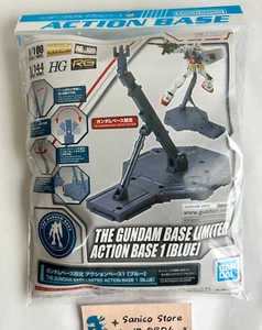 Bandai The Gundam Base Limited Action Base 1 [BLUE] Japan New Authentic - Picture 1 of 7