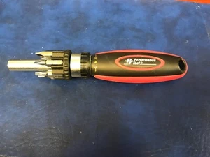 Performance Tool Ratcheting Screwdriver with 6 Bits - Picture 1 of 4