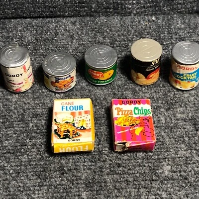 Casa de Muñecas Miniaturas Latas Cajas Comida Gordy S&W Monarca De Colección Lote de 7 Hong Kong Foto 1 de 4