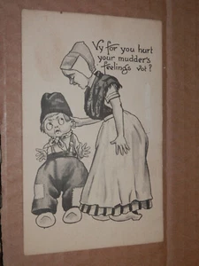 NIÑOS HOLANDESES - POSTAL DE 1910 - DEVON KANSAS - VY HIRITES TUS SENTIMIENTOS DE MUDDER - Imagen 1 de 2