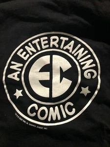 EC Entertaining Comics Graphic T Shirt Black XL 2002 Vintage - Picture 1 of 1