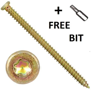 SELF TAPPING MASONRY CONCRETE SCREWS THUNDERBOLT TYPE. WINDOW + FRAME FIXERS - Picture 1 of 2