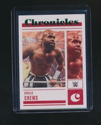 APOLLO CREWS 2023 PANINI CHRONICLES WWE GREEN PARALLEL 50/75 #3 - Image 1 of 2
