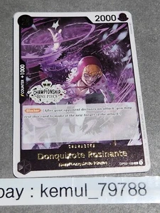 One Piece CCG Donquixote Rosinante OP02-108 Store Championship Participant Promo - Picture 1 of 3