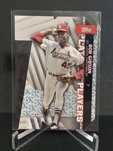 TARJETA DE BÉISBOL BOB GIBSON 2021 TOPPS 37/70 SP JUGADORES PLATINO ST LOUIS CARDINALS - Imagen 1 de 2