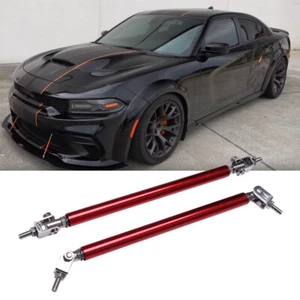 Bumper Lip Splitter Strut Rod Support Bar For Dodge Charger Challenger Hellcat - Picture 1 of 9